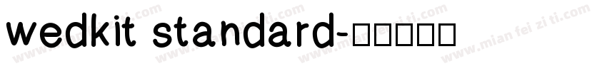wedkit standard字体转换